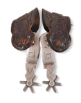 Crockett & Montana Brand L7 Marked Spurs & Straps