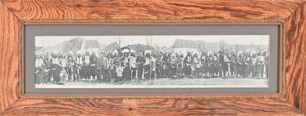 Buffalo Bill Wild West Show Panoramic Photo 1911