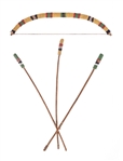 Indian Beaded Childs Bow & Arrows