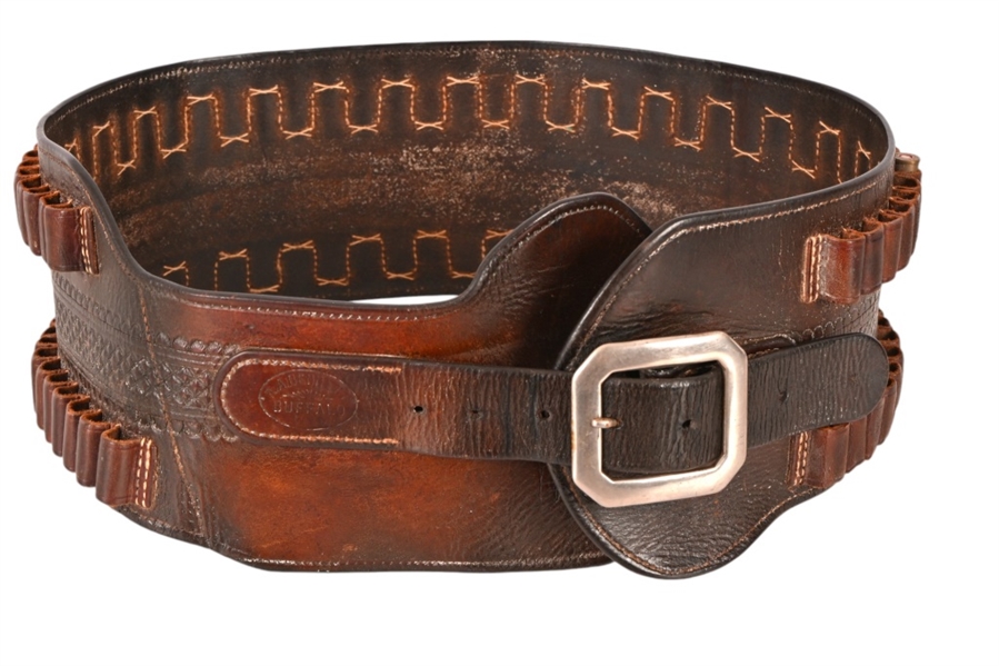 Rare R.A. Bennett Wyoming Double Cartridge Belt