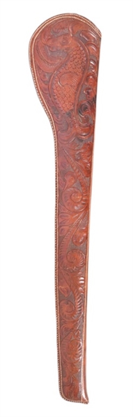 Very Rare Original Tooled Henry Rifle Scabbard Visalia