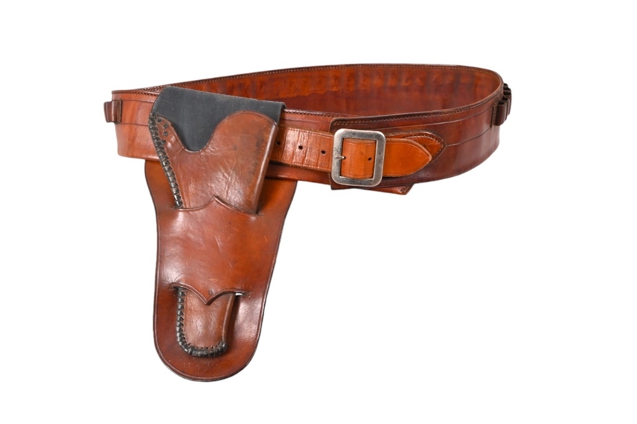 Antique Gun Belt & Single Loop Holster