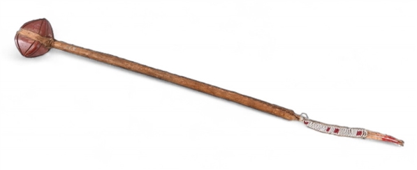 Indian War Club With Carved Catlinite Head