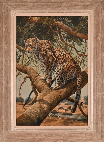 Gary R. Swanson Oil Painting of Leopards