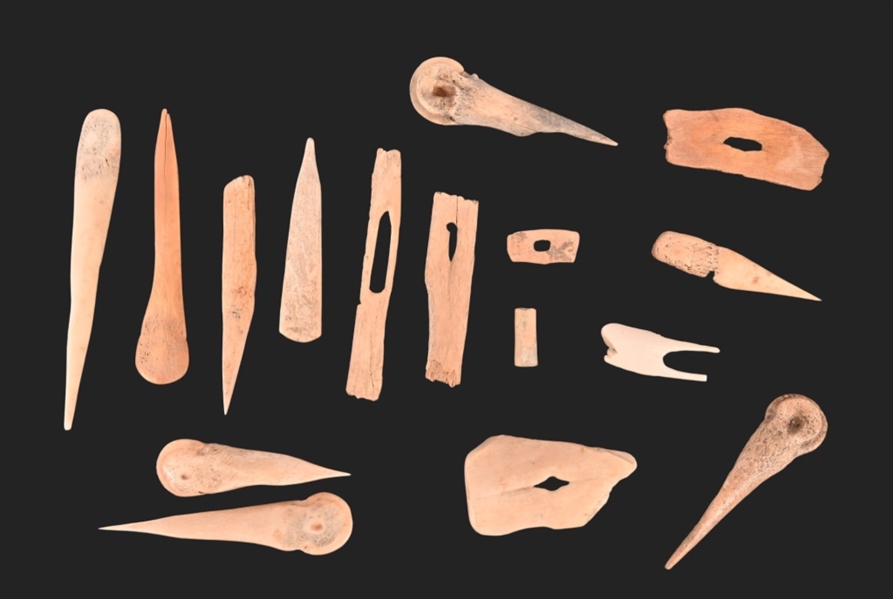 Collection of (16) Indian Bone Tools