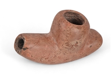 Unusual Shaped Indian Catlinite Pipe