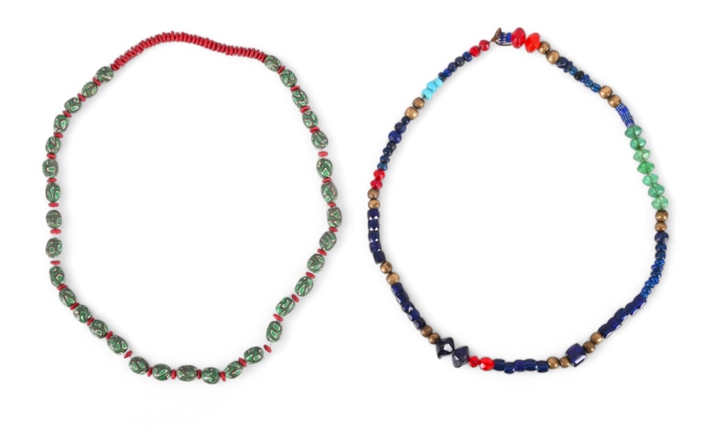 Pair of Scarce Indian Trade Bead Necklaces