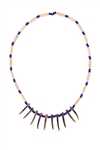 Indian Claw & Bone Hair Pipe Necklace