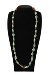 Turquoise & Amber Necklace