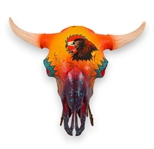 Painted Buffalo Skull, by Quanah Parker Burgess