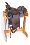 Heiser Attributed Tooled Western Saddle