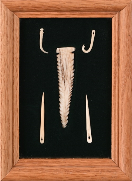 Collection of Bone Indian-Made Tools