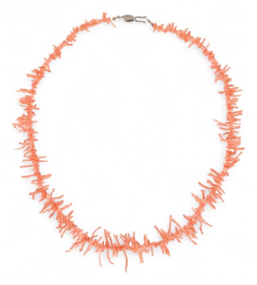 Pink Coral Indian Necklace