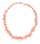 Pink Coral Indian Necklace