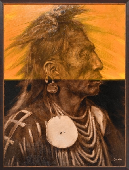 "Chief Medicine Crow", Ron Rundo Original Painting