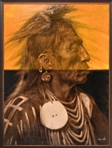 "Chief Medicine Crow", Ron Rundo Original Painting