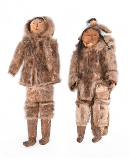 Pair of Inuit Indian Dolls