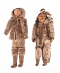 Pair of Inuit Indian Dolls