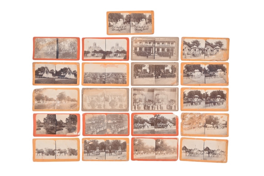 (21) Stereograph Cards New Braunfels Texas Views