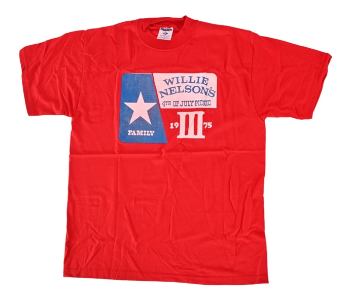 Willie Nelsons 4th of July Picnic T-Shirt 1975