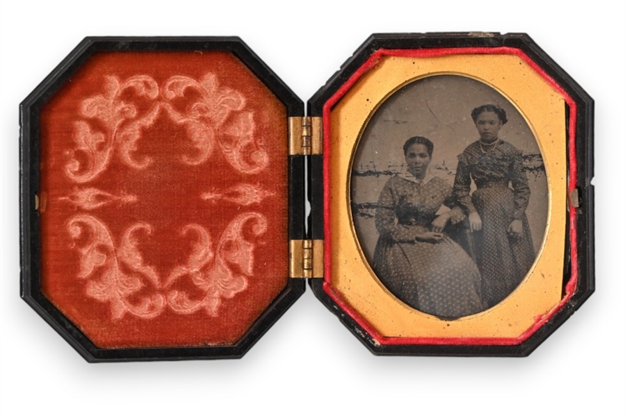 Molly and Eliza Brown Cased Daguerreotype Photo