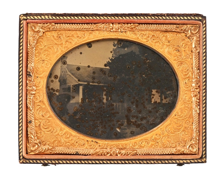 Capt. Browns House Gold Rush Ambrotype c.1859