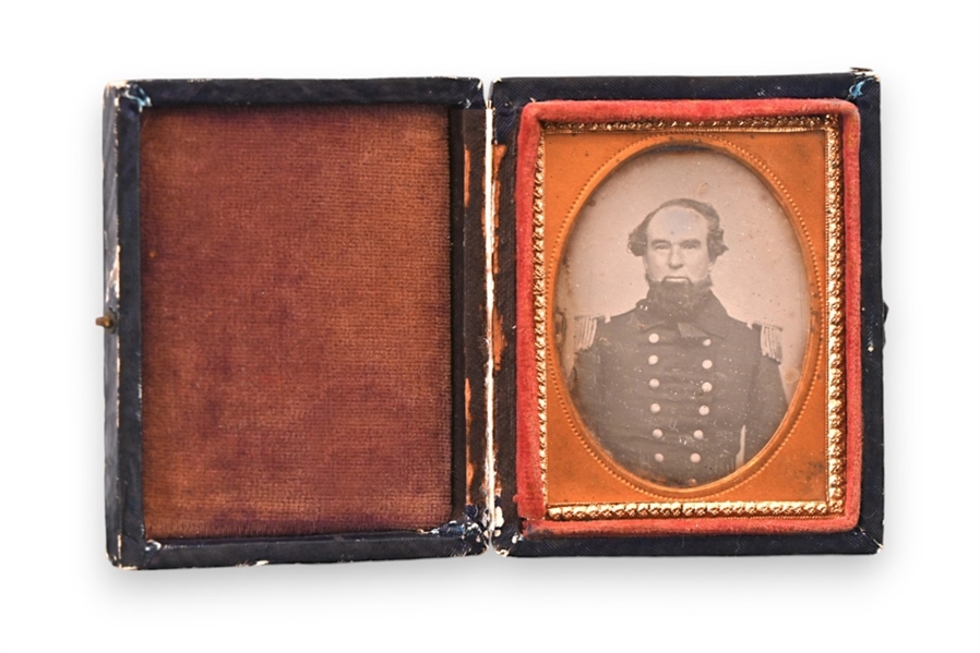 Mexican War General Joe Lane, Cased Daguerreotype