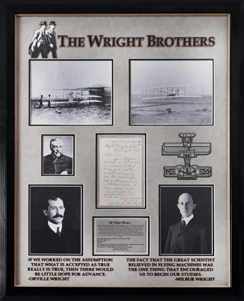 Wright Brothers Kitty Hawk Field Signed Letter