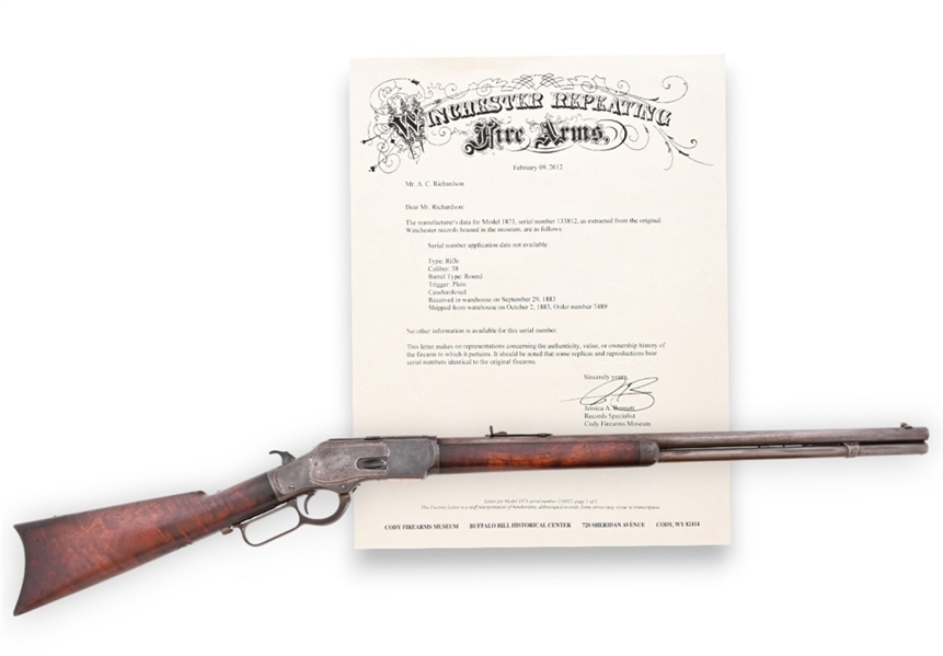 Winchester 1873 Lever Action Rifle .38 WCF