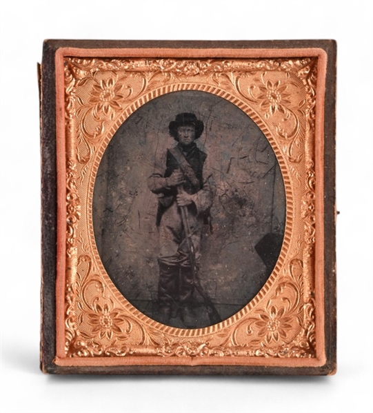 Daguerreotype Photo of Unknown Confederate Soldier