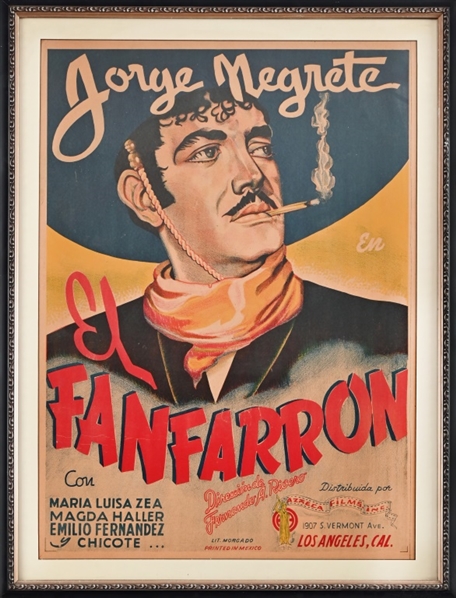 Jorge Megrete Cowboy Poster Los Angeles Calif.