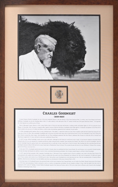 Charles Goodnight Portrait & Texas Ranger Badge