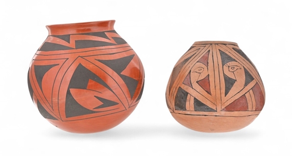 (2) Native American Indian Made Pottery Vessels