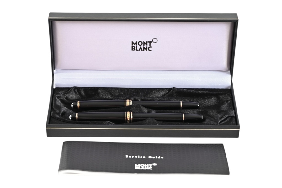 Mont Blanc Meisterstuck Gold Coated Pen Set