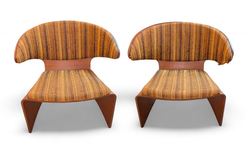 (2) Bikini Chairs by Hans Olsen for Frem Roulje