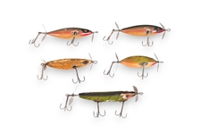 (5) Vintage Heddon Minnow Lures