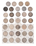 (34) Morgan & Peace Silver Dollars 1879-1928