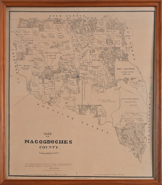 Nacogdoches Texas County Map