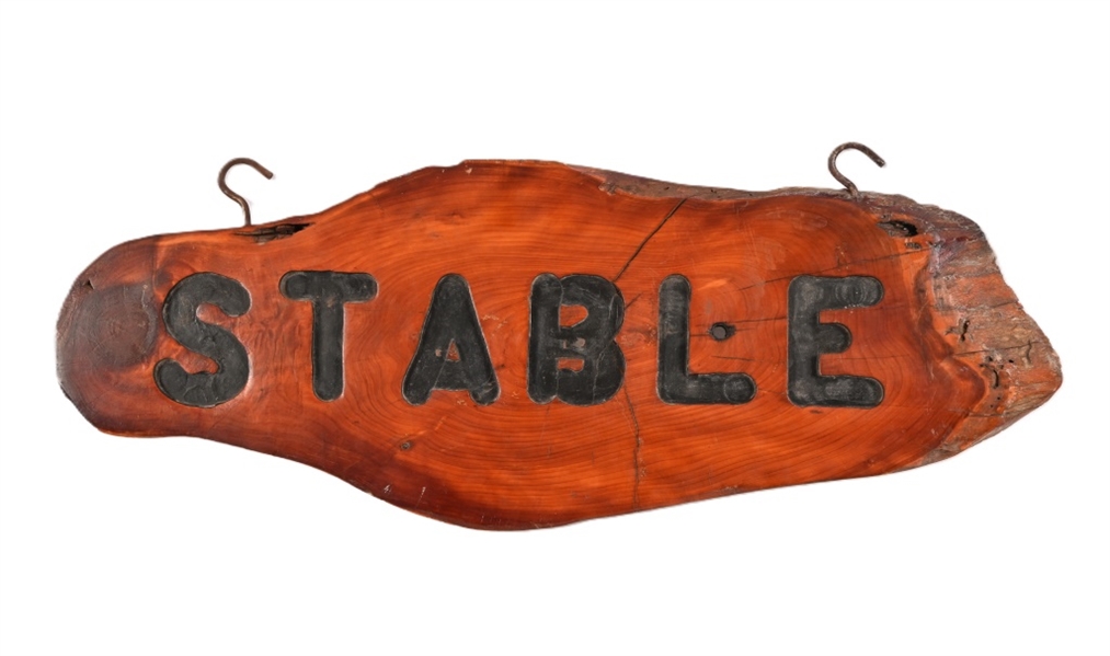 Wood Double Sided Stable Sign