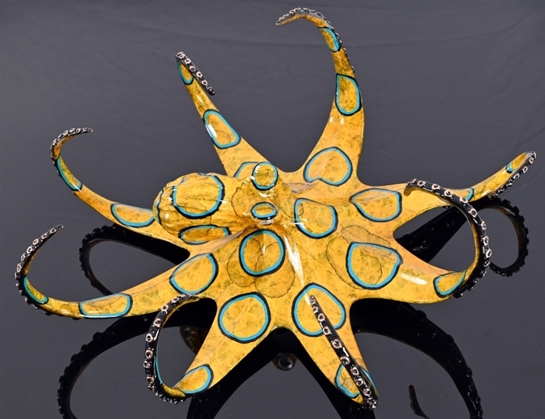 Chris Barela "Creeper" Octopus Bronze Sculpture