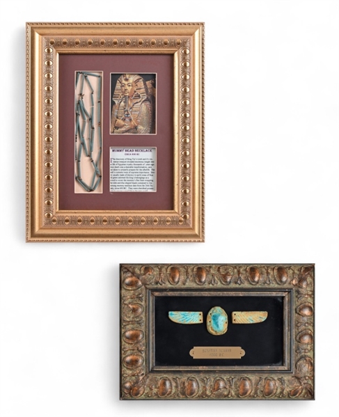 Ancient Egyptian Artifacts, Framed Pair