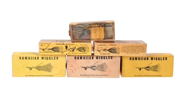 Collection of "Hawaiian Wiggler" Fishing Lures